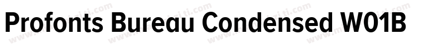 Profonts Bureau Condensed W01Bd字体转换